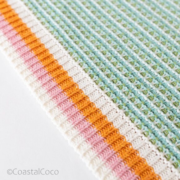 Hem & Thread Knit Tank Top M Crochet Wool Polyester Retro Festival Beach Resort - Picture 5 of 11